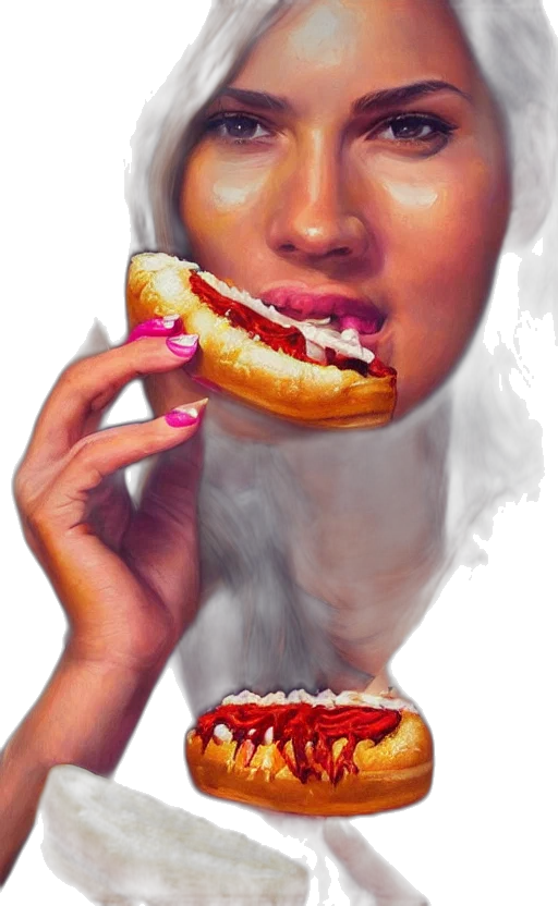 food, face, creature, jewelry transparent PNG cut-out