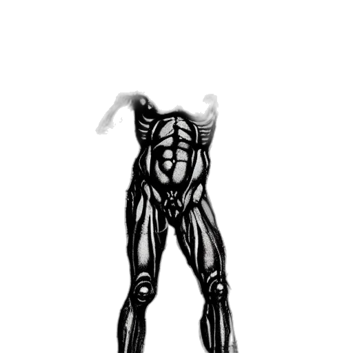 creature, robot, mask, animal, concept art, comic book art, 3d render, pencil sketch transparent PNG cut-out