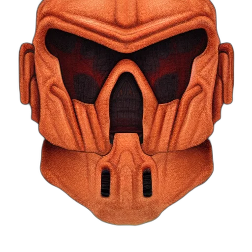mask, face, portrait, doomguy, highly, detailed, centered, digital transparent PNG cut-out