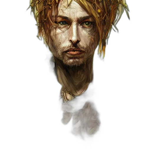 face, hair, mask, staff transparent PNG cut-out