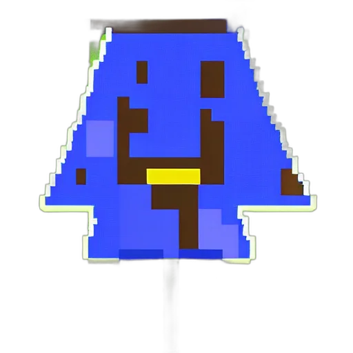 robot, staff, crown, hat, pixel art, concept art, 3d render, vaporwave transparent PNG cut-out