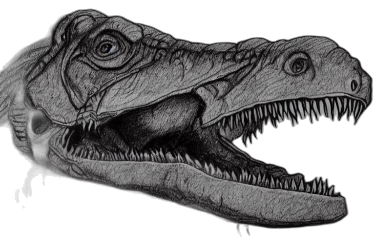 animal, creature, dragon, face, photorealistic, concept art, pencil sketch, 3d render transparent PNG cut-out