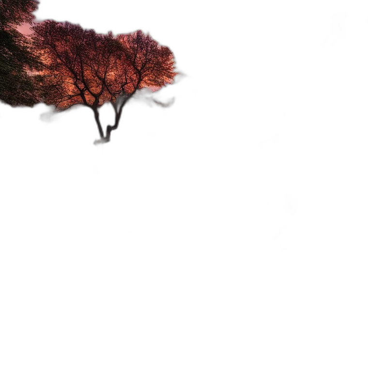 tree, umbrella, animal, hair, 3d render, photorealistic, concept art, pixel art transparent PNG cut-out