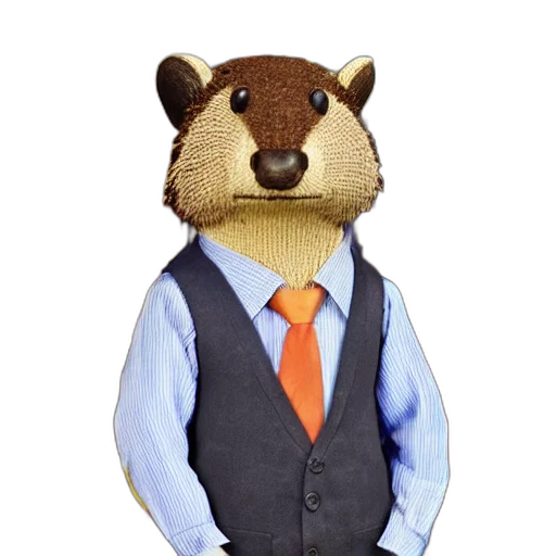 staff, animal, jacket, hat transparent PNG cut-out