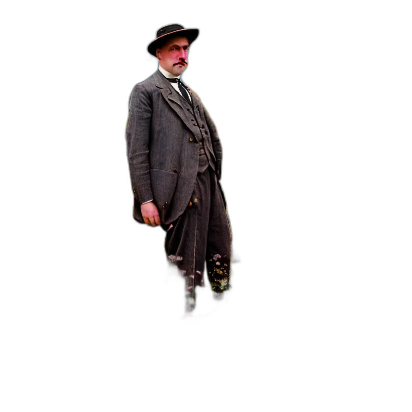 staff, hat, jacket, animal transparent PNG cut-out