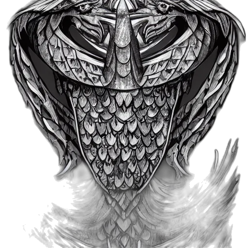 mask, dragon, face, creature transparent PNG cut-out