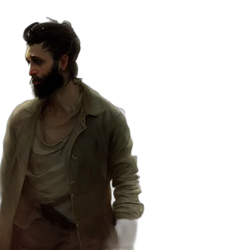 jacket, concept art, photorealistic, earth tones transparent PNG cut-out