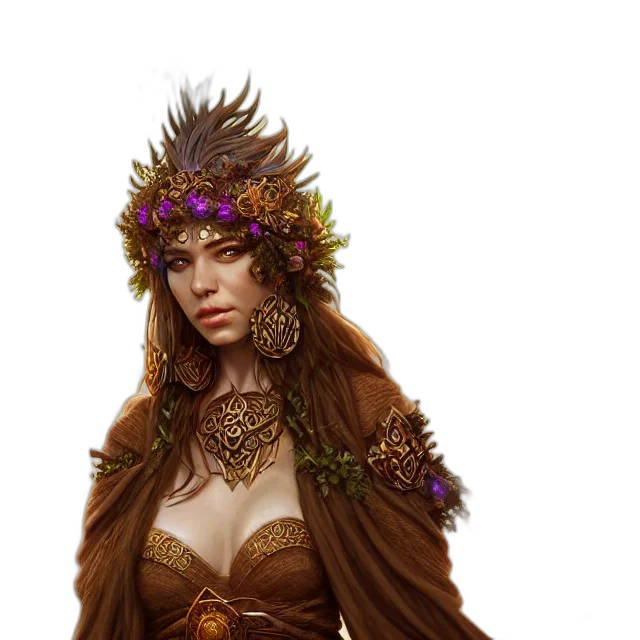 crown, jewelry, fantasy art, concept art, photorealistic, pixel art, earth tones, golden transparent PNG cut-out