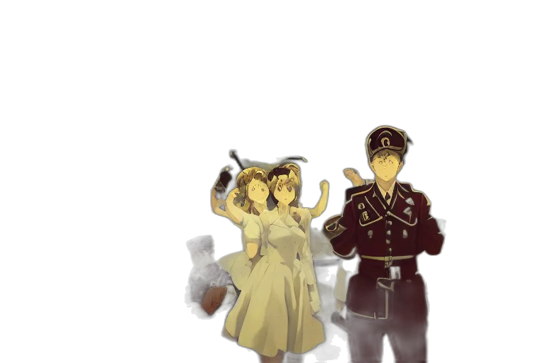 staff, hat, weapon, dress transparent PNG cut-out