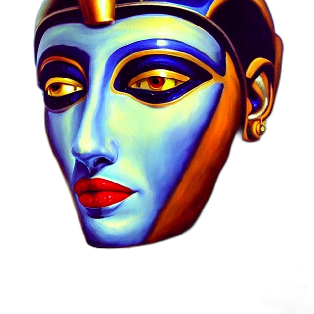 mask, face, jewelry, crown, oil painting, photorealistic, fantasy art, concept art transparent PNG cut-out