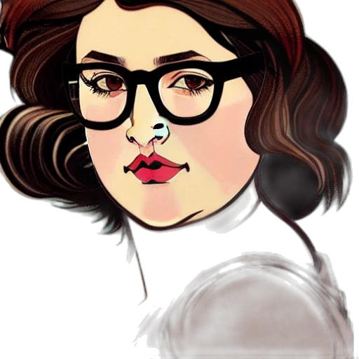 face, cartoon, comic book art, photorealistic transparent PNG cut-out