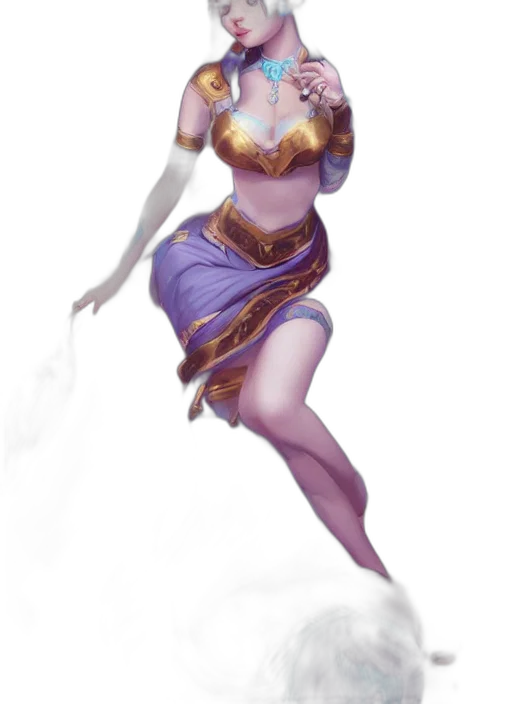 dress, staff, fantasy art, concept art transparent PNG cut-out