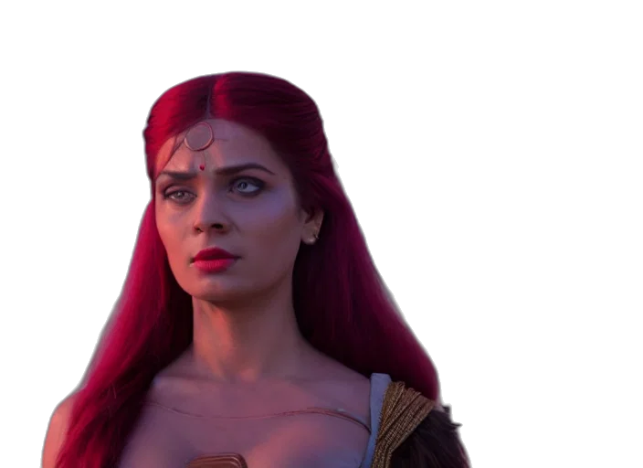 face, concept art, comic book art, fantasy art transparent PNG cut-out