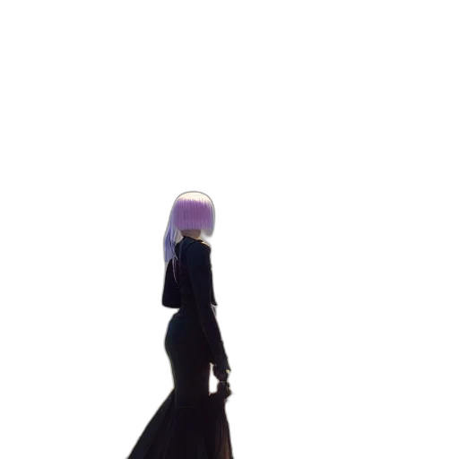 dress, staff, robot, hair transparent PNG cut-out