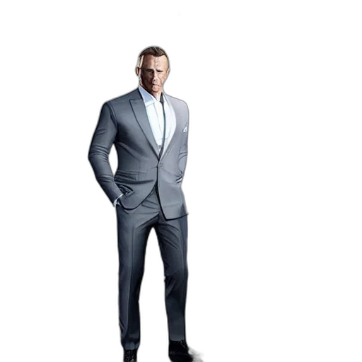 jacket, staff, robot, 3d render transparent PNG cut-out