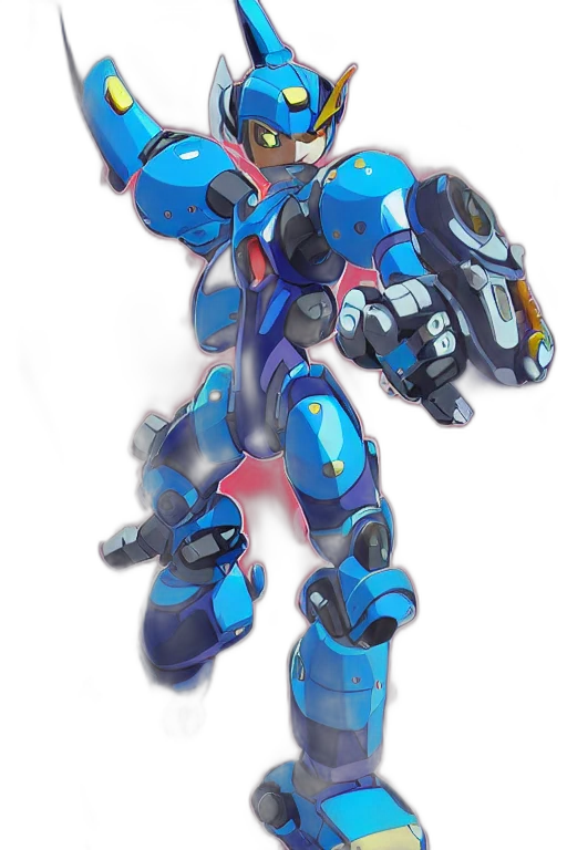 robot, weapon, concept art, 3d render transparent PNG cut-out