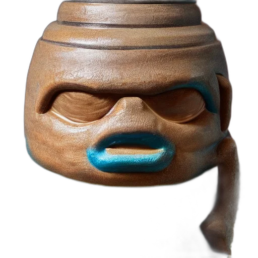 mask, face, hat, bottle, 3d render, photorealistic, concept art, closeup transparent PNG cut-out