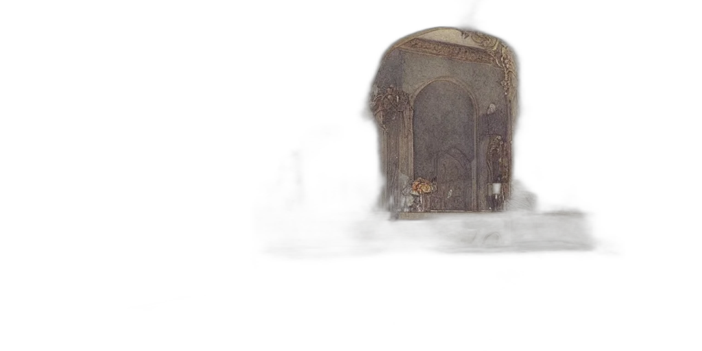 hat, mask, crown, furniture, 3d render, concept art, photorealistic, watercolor transparent PNG cut-out