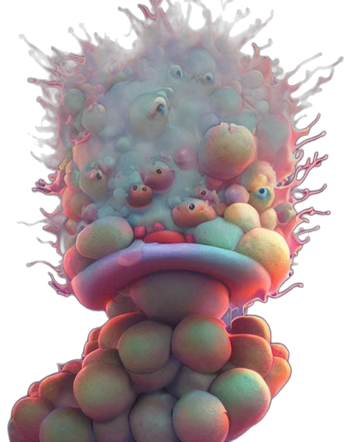 creature, crown, robot, tree transparent PNG cut-out