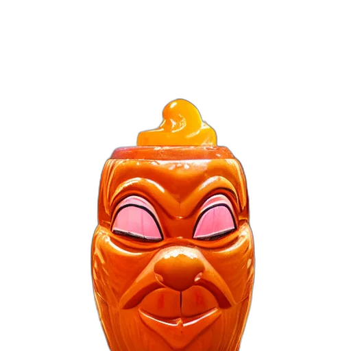 mask, face, crown, bottle, 3d render, closeup, photorealistic, photograph transparent PNG cut-out