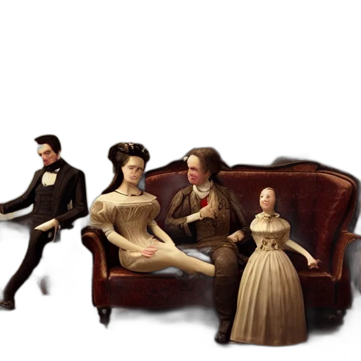 furniture, dress, concept art, photorealistic transparent PNG cut-out