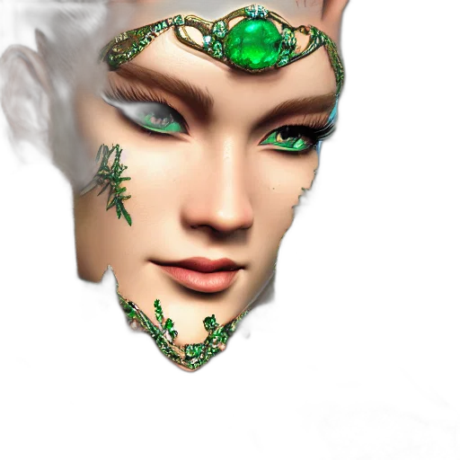 jewelry, crown, mask, face transparent PNG cut-out