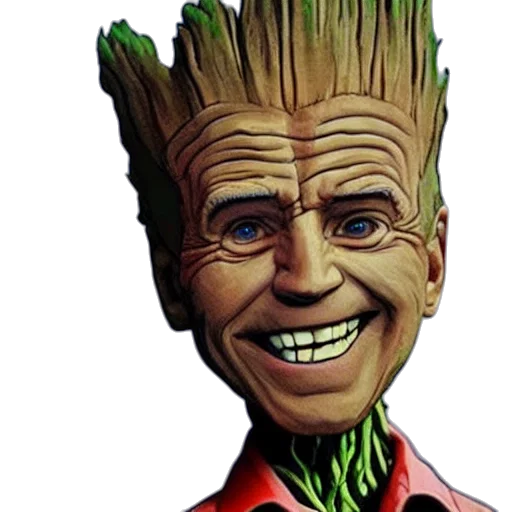 hair, face, creature, staff transparent PNG cut-out