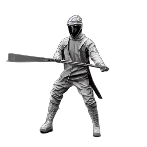 staff, sword, weapon, mask, concept art, pixel art, 3d render, photorealistic transparent PNG cut-out