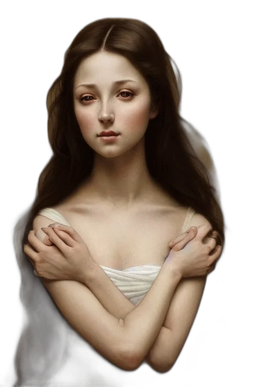jewelry, dress, face, crown, photorealistic, oil painting, fantasy art, concept art transparent PNG cut-out