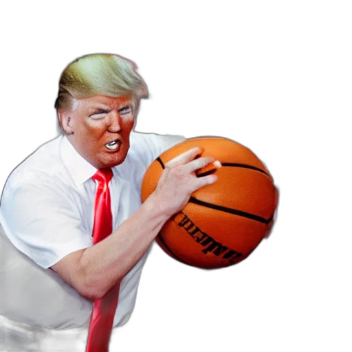 weapon, photorealistic, concept art, 3d render, pixel art, donald, trump, getting transparent PNG cut-out