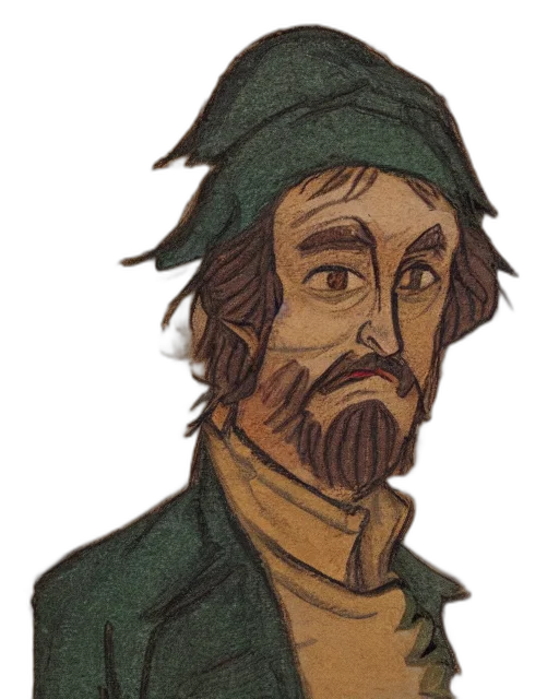 staff, face, hat, jacket transparent PNG cut-out