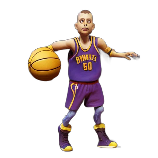 cartoon, concept art, 3d render, photorealistic, steve, curry, basketball, player transparent PNG cut-out