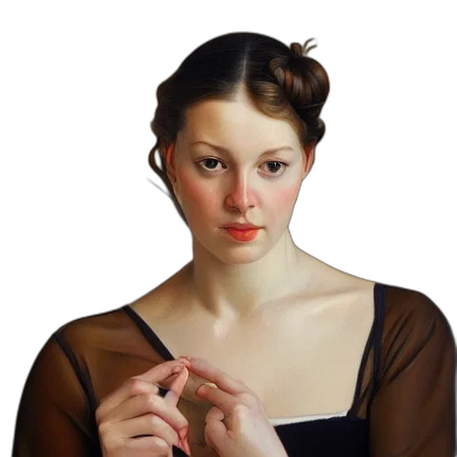 jewelry, face, dress, staff transparent PNG cut-out
