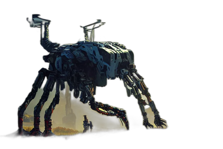 robot, creature, animal, dragon transparent PNG cut-out