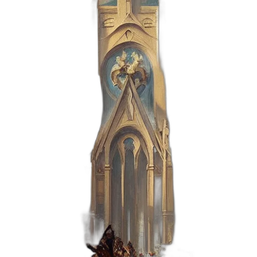 bottle, sword, weapon, staff, concept art, fantasy art, 3d render, watercolor transparent PNG cut-out