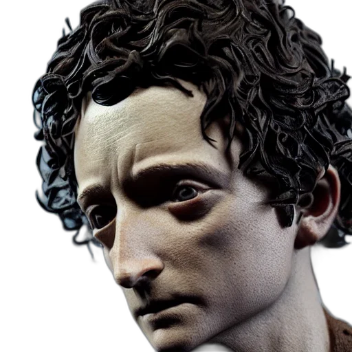 face, mask, hair, robot transparent PNG cut-out