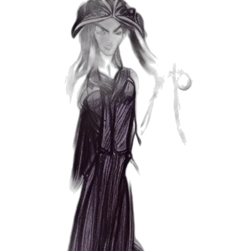 dress, staff, creature, mask transparent PNG cut-out