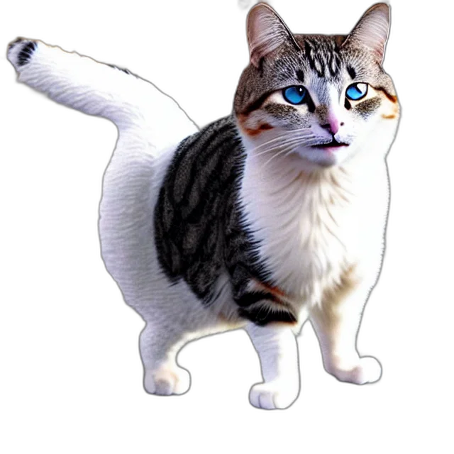 animal, staff, creature, 3d render, photorealistic, concept art, pixel art, brian transparent PNG cut-out