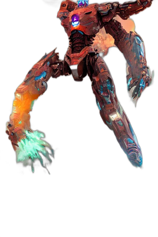 dragon, weapon, creature, robot transparent PNG cut-out
