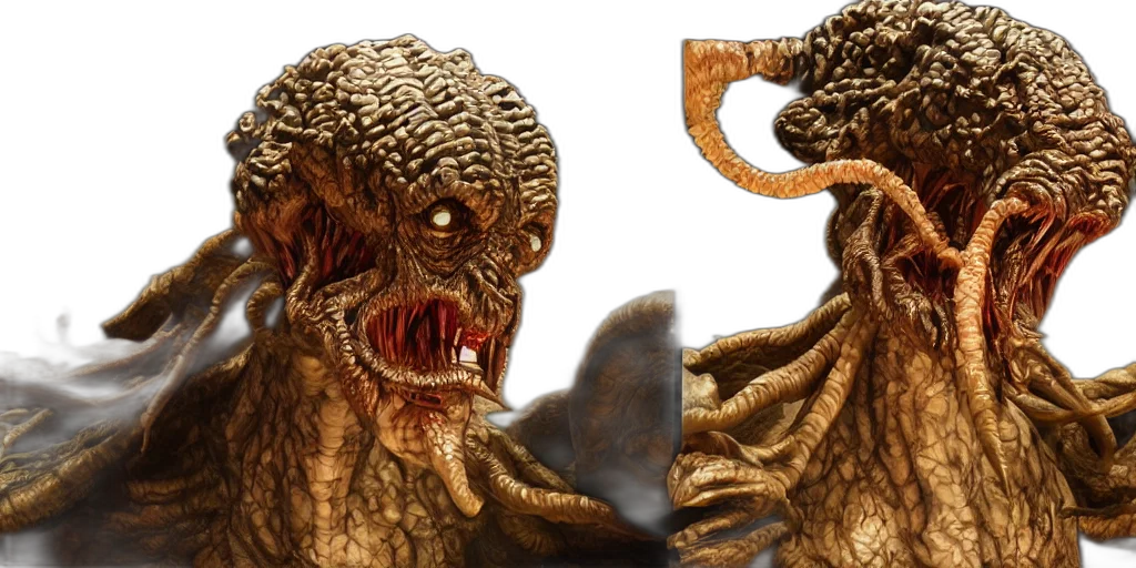 creature, mask, dragon, concept art transparent PNG cut-out