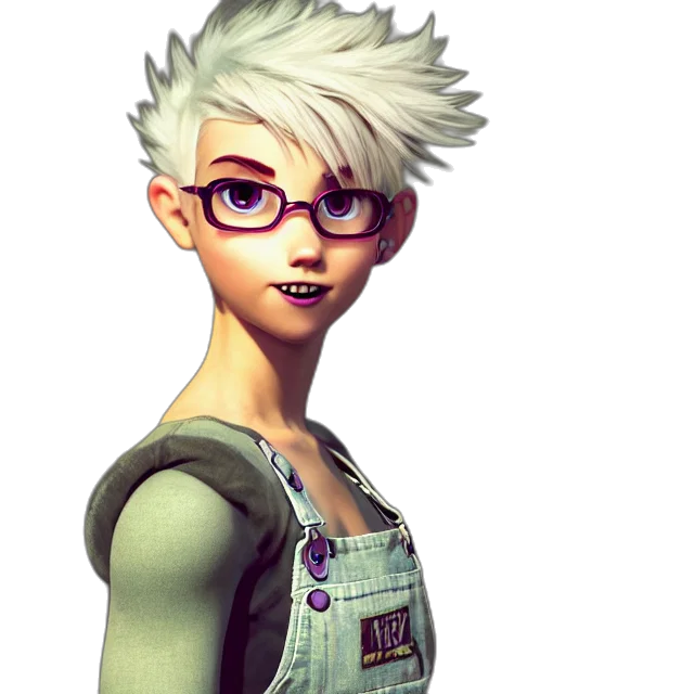 staff, 3d render, concept art, photorealistic, cartoon, full, body, pose transparent PNG cut-out