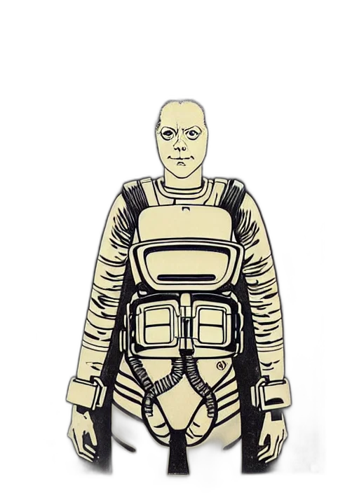 jacket, robot, dress, concept art transparent PNG cut-out
