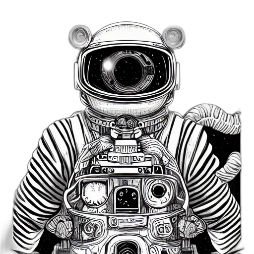 robot, mask, creature, face, comic book art, cartoon, concept art, fantasy art transparent PNG cut-out