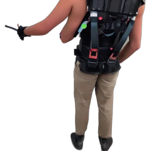 staff, jacket, robot, umbrella transparent PNG cut-out
