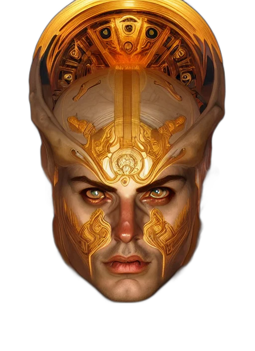 mask, face, crown, fantasy art transparent PNG cut-out