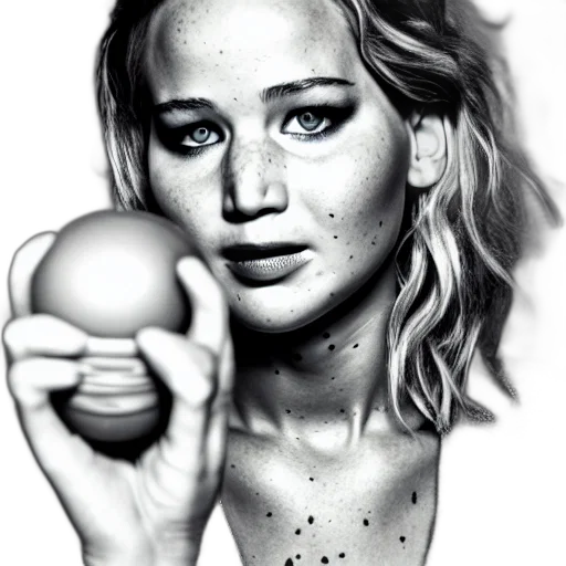 face, photorealistic, comic book art, cartoon, fantasy art, jennifer, lawrence, inside transparent PNG cut-out
