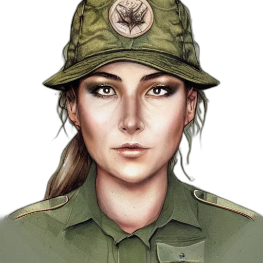 face, hat, staff, jacket transparent PNG cut-out