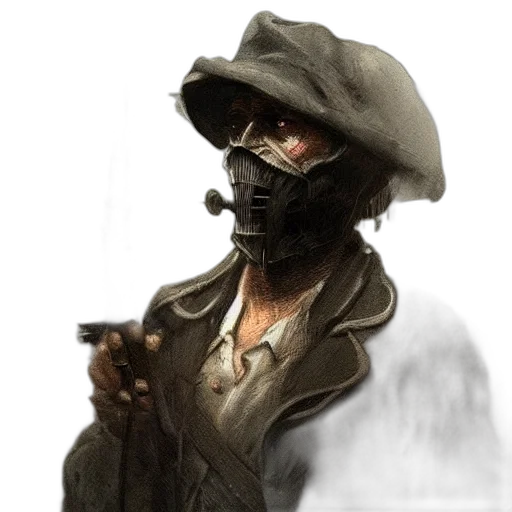 mask, staff, face, hat transparent PNG cut-out