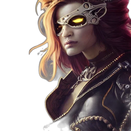 mask, fantasy art, concept art, comic book art transparent PNG cut-out