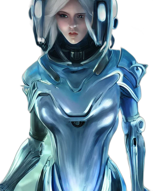 robot, face, concept art, fantasy art transparent PNG cut-out